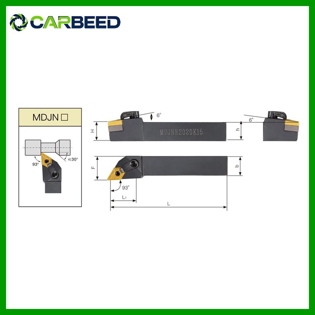 قلم CNC خراطة خارجي كود MDJNR - Image 4