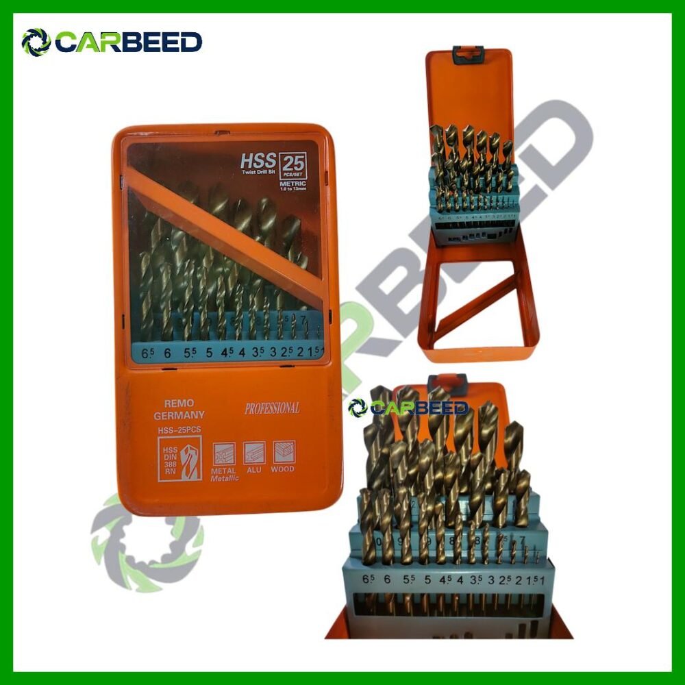 طقم بنطة حدادي 1 – 13 مم | 25 قطعة - HSS Twist Drill Bit Set 1–13 mm