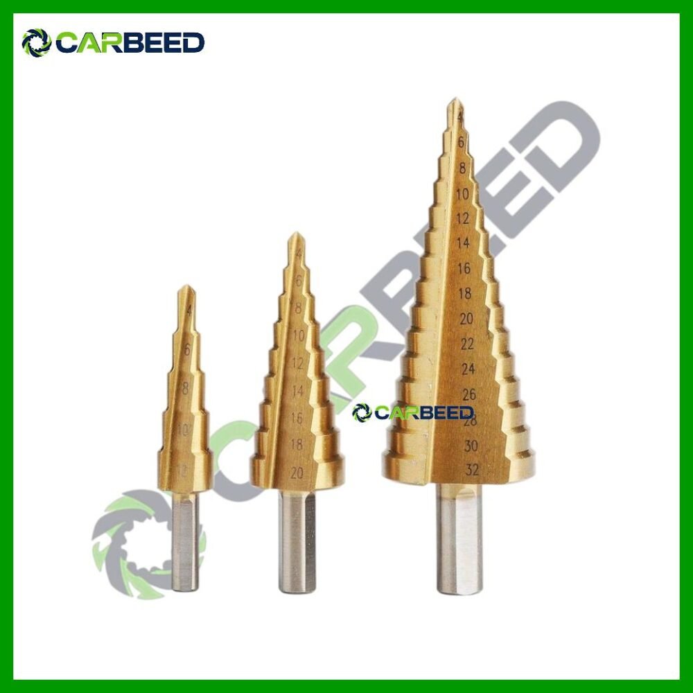 طقم بنطة هرمية 3 قطع – HSS - 3 Pcs HSS Step Drill Bit Set