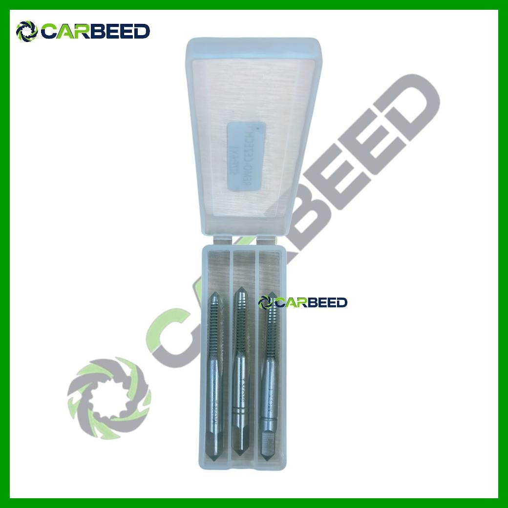 طقم ذكر قلاوظ متري – 3 قطع – Taper/Plug/Bottoming (3 Pcs Metric Thread Cutting Tap Set) - Image 2