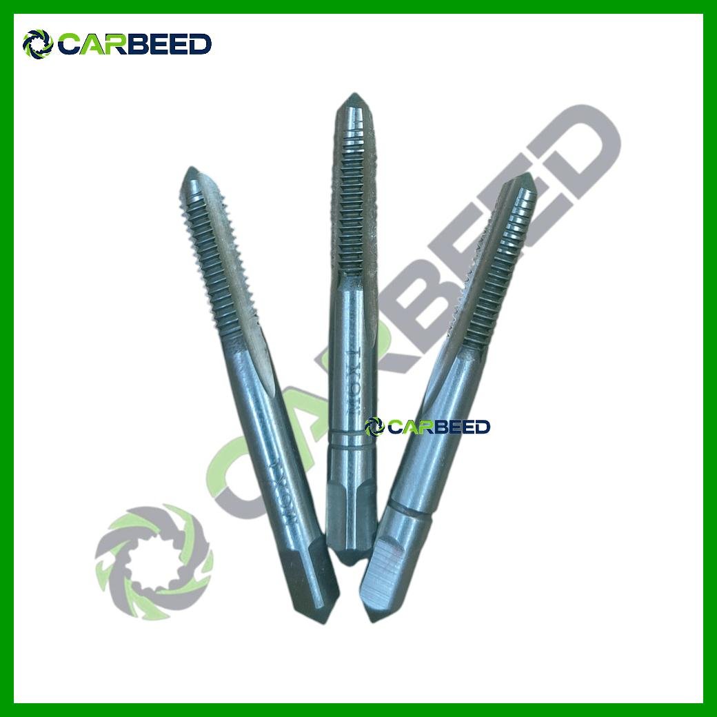 طقم ذكر قلاوظ متري – 3 قطع – Taper/Plug/Bottoming (3 Pcs Metric Thread Cutting Tap Set) - Image 3