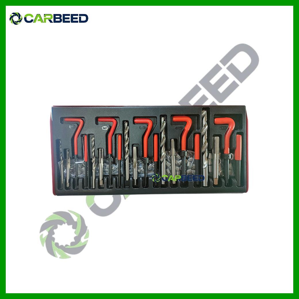 شنطة إصلاح قلاوظ مع سوستة مقاسات 5-12 مم - Thread Repair Kit with Helical Inserts Set – M5, M6, M8, M10, M12 - Image 3