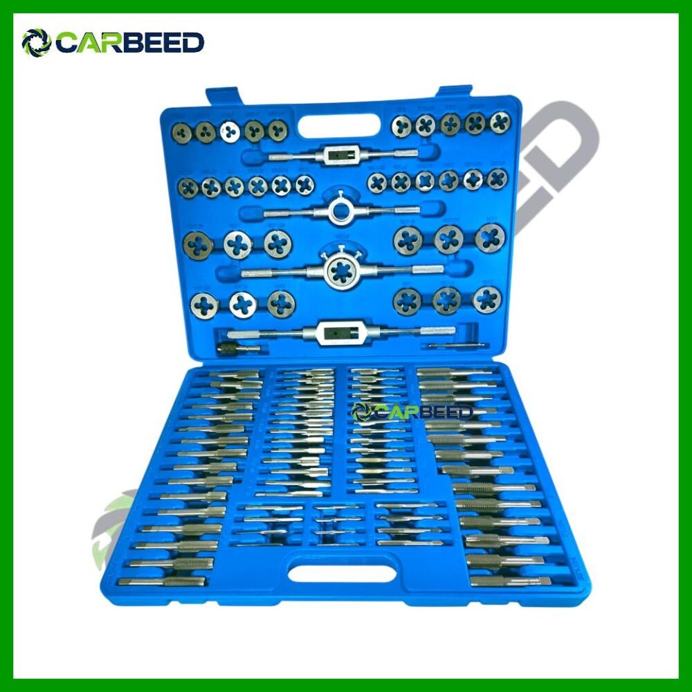 شنطة ذكر و لقمة 3–18 مم علبة بلاستيك (Metric Tap and Die Set 3–18 mm)