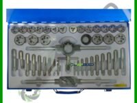 شنطة ذكَر و لُقمة (قلاوظ خارجي + قلاوظ داخلي) علبة صاج كبيرة – 45 قطعة، ويشمل جميع المقاسات المترية والإنش مع قلاوظ خشن ودقيق