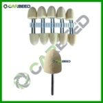 لباد اكس 3 مم اقطر مختلفة – بلحة لميني كرافت - Felt Polishing Wheel 3 mm Shank – bullet Type for Mini Craft