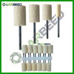 لباد اكس 3 مم اقطر مختلفة – عدلة لميني كرافت - Felt Polishing Wheel 3 mm Shank – Flat Type for Mini Craft