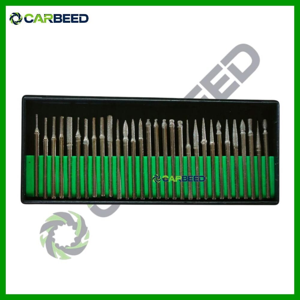 طقم فريزة الماظ 30 قطعة أشكال - Diamond Rotary File Set (30 pcs)