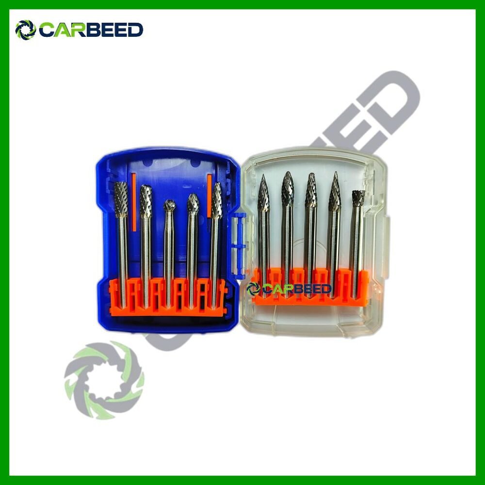 طقم فريزة كربيد 6 مم 10 ق - Carbide Burr Set 6 mm (10 pcs)
