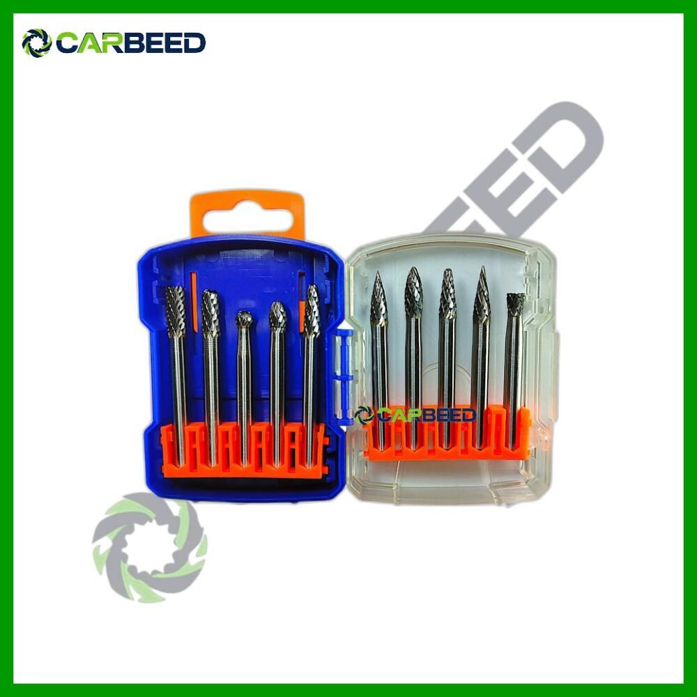 طقم فريزة كربيد 8 مم 10 ق - Carbide Burr Set 8 mm (10 pcs)