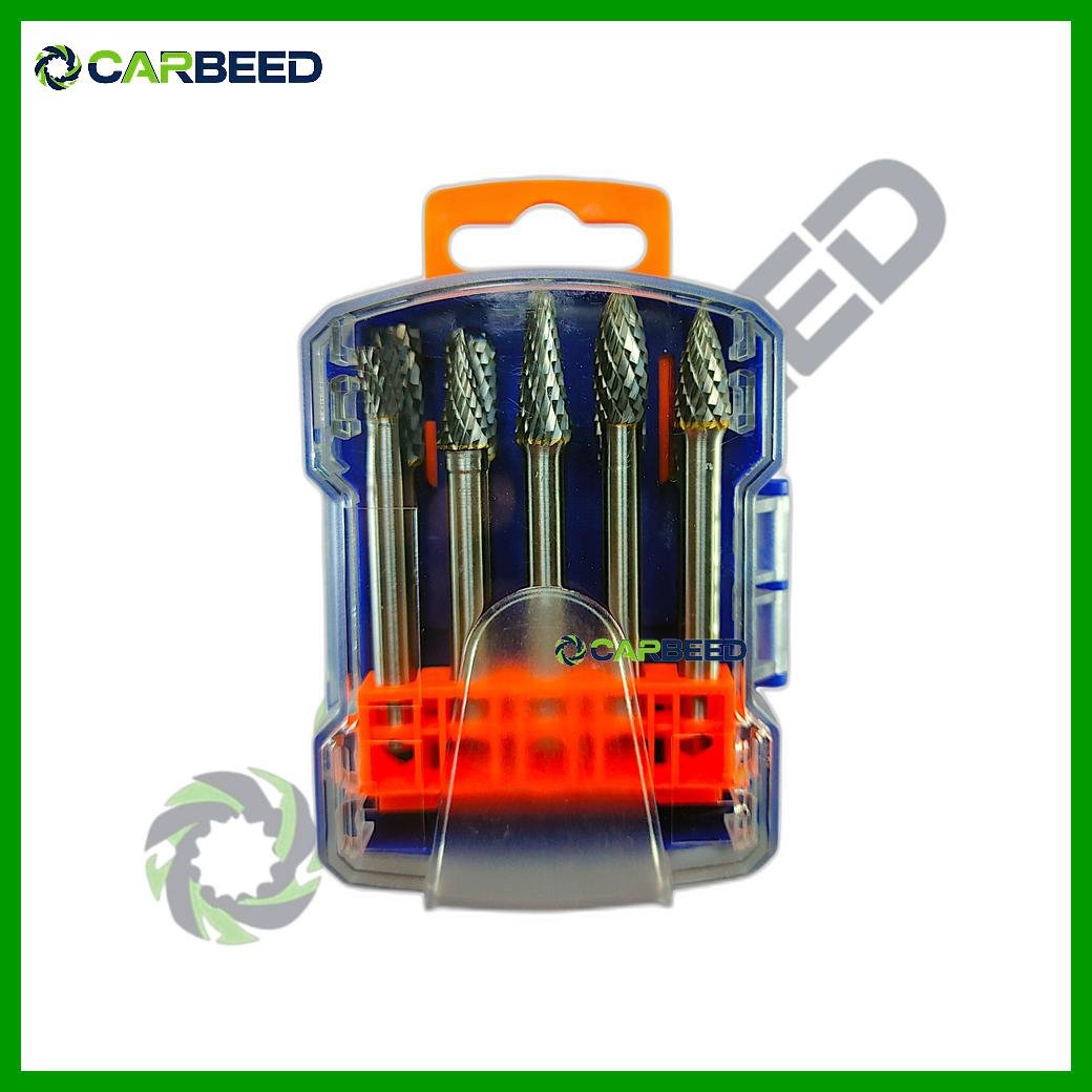 طقم فريزة كربيد 8 مم 10 ق - Carbide Burr Set 8 mm (10 pcs) - Image 2