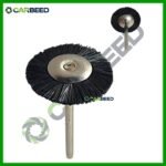 فرشة سلك بلاستيك سوداء مستديرة اكس 3 مم قطر 25 مم لميني كرافت - Plastic Bristle Wheel Brush