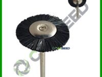 فرشة سلك بلاستيك سوداء مستديرة اكس 3 مم قطر 25 مم لميني كرافت - Plastic Bristle Wheel Brush