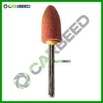 حجر تجليخ ميني كرافت أحمر اكس 3 مم قطر 10 مم – بلحة- Mini Craft Red Grinding Stone 3mm Shank Bullet type