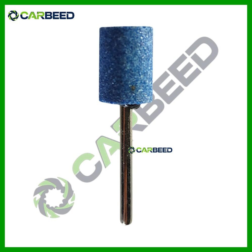 حجر تجليخ ميني كرافت ازرق اكس 3 مم قطر 12 مم – اسطواني- Mini Craft Blue Grinding Stone 3mm Shank Cylindrical type